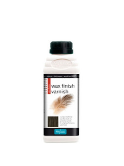 Polyvine Wax Finish Βερνίκι Επιφάνειας Ξύλου Νερού Satin Black 0.5lt