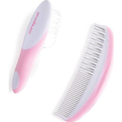 Βρεφικό Σετ Cangaroo Βούρτσα και Χτένα Comb and Brush Set C2000 Pink