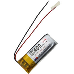 3.7V 400mAh battery 60*10*4mm with PH2.0 connector