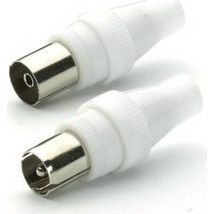 VIVANCO COAX PLUG SET FOR ANTENNA white - (48500)