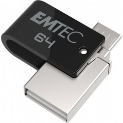 Emtec T260 64GB USB Stick 2.0 με USB-A & micro USB