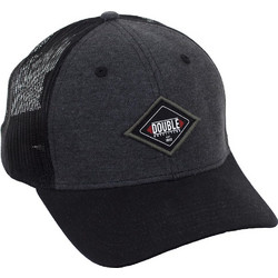 Double Ανδρικό Καπέλο Jockey με Δίχτυ Snapback Υφασμάτινο Μαύρο MHT-07
