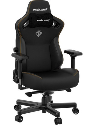 Anda Seat Kaiser 3 Large Καρέκλα Gaming Δερματίνης με Ρυθμιζόμενα Μπράτσα Μαύρη