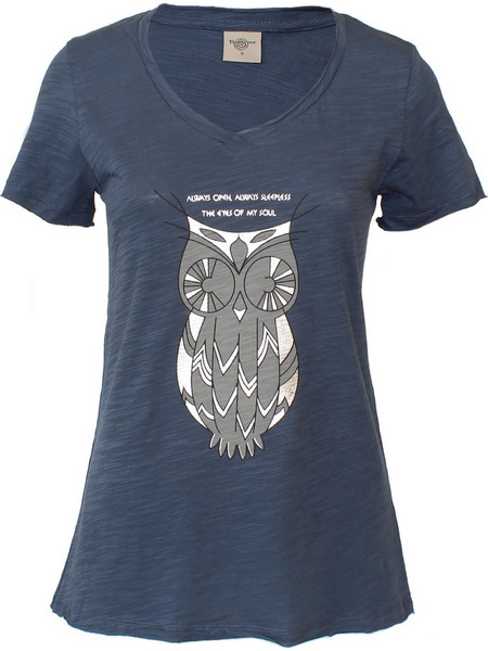 ...-Shirt σχέδιο κουκουβάγια(owl new) με V λαιμόκοψη...