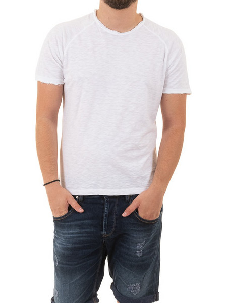 Κοντομάνικη Μπλούζα T-Shirt Back2Jeans MOD 01 Λευκό