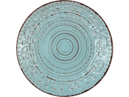 Artekko Πιάτο Ρηχό Πορσελάνης Vintage 27.94cm 0275-AQUA