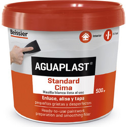 Στοκος Έτοιμος Λεπτόκοκκος Ακρυλικός AGUAPLAST Standard Cima σε χρώμα Λευκό 500gr Βeissier 70028-002