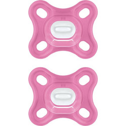 Mam Comfort Ανατομικές Ορθοδοντικές Πιπίλες Σιλικόνης 0-2m Ροζ 2τμχ