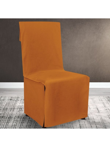 Κάλυμμα Καρέκλας Μονόχρωμο Renas 106 Orange Lino Home Πορτοκαλί