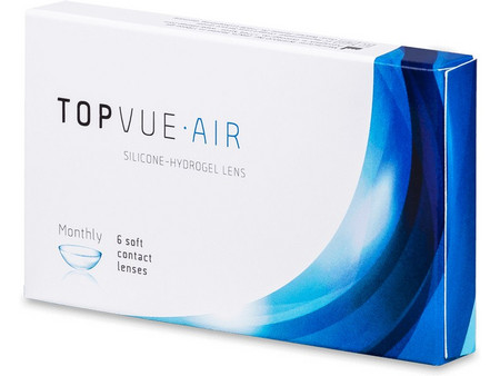 TopVue Air Μηνιαίοι Φακοί Επαφής Σιλικόνης Υδρογέλης 6τμχ