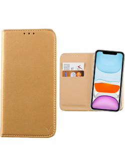 Volte-Tel Pocket Magnet Book Stand Θήκη Gold (iPhone 11)