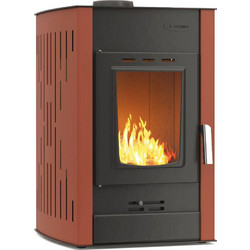 Thermiki ATS 25 Hydro Red Ατσάλινη Ξυλόσομπα Καλοριφέρ 25kW