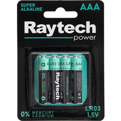 Raytech Power Alkaline AAA 4τμχ