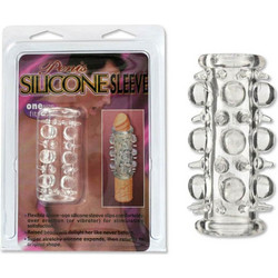 Seven Creations Silicone Sleeve Raised Nodules Κάλυμμα Επιμήκυνσης Πέους Clear