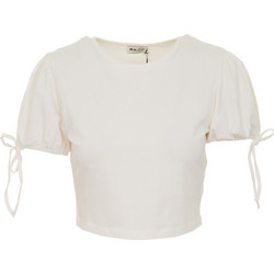 NA KD W 1660-000235 CROPPED JERSEY TOP - NKD.1S2.040.010-WHITE WHITE