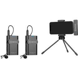 Boya BY-WM4 Pro K4 Σετ 2 Ασύρματα Μικρόφωνα Πέτου