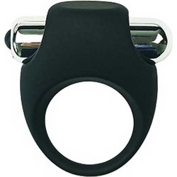 Loving Joy JoyRings Silicone Vibrating Cock Ring Ελαστικό Δαχτυλίδι Πέους Σιλικόνης με Δόνηση Μαύρο