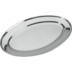 Πιατέλα Οβάλ Ανοξείδωτη 25 cm Veltihome Lido 690701