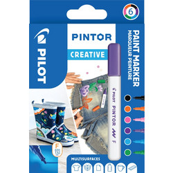 PILOT ΜΑΡΚ.PAINT PINTOR FINE FUN ΣΕΤ 6Τ