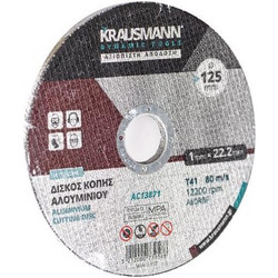 KRAUSMANN ΔΙΣΚΟΣ ΚΟΠΗΣ ΑΛΟΥΜΙΝΙΟΥ 115x1x22.2mm 13000rpm