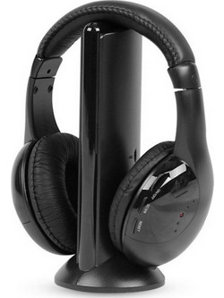 QY2001 Ασύρματα Bluetooth Ακουστικά Τηλεόρασης Over Ear Μαύρα