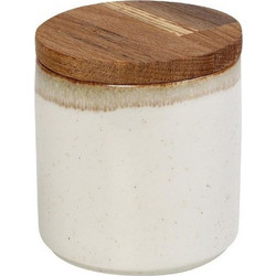 Espiel Δοχείο REACTIVE BEIGE ESSENTIALS Με ξύλινο Καπάκι 10cm OWQ109K2 OWQ109K2