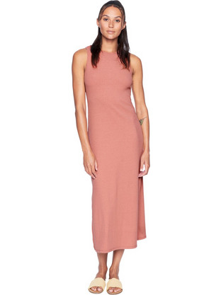 Hurley Midi Καλοκαιρινό Καθημερινό Φόρεμα Ροζ 3HKD0248-ROS