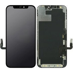 TW INCELL LCD για iPhone 12/12 Pro, camera-sensor ring, earmesh, μαύρη