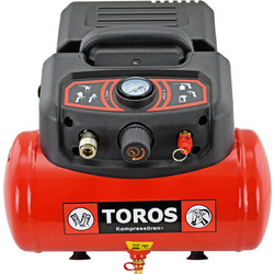 Toros Oilfree 602036 Κομπρεσέρ Αέρος Μονοφασικό 6lt 1.5hp