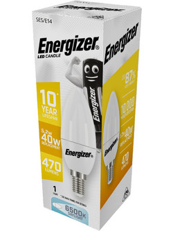 Λάμπα Led Κεράκι Λευκό E14/5.2W=40W 6500K Energizer