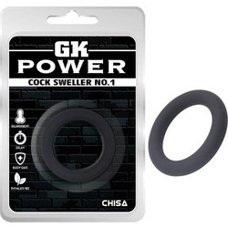 Chisa Novelties GK Power Cock Sweller No1 Ελαστικό Δαχτυλίδι Πέους Σιλικόνης Μαύρο
