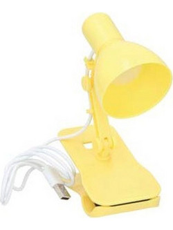 GRUNDIG 16964Y Φωτιστικό 3 LED USB με πιάστρα book light Κίτρινο