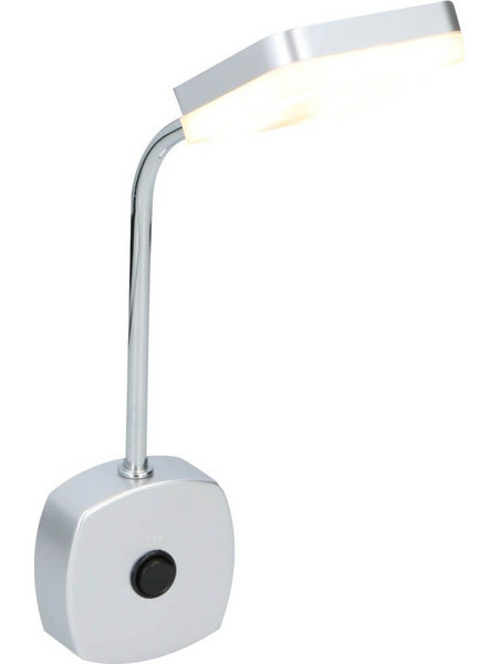 GRUNDIG 09986 Φωτιστικό πρίζας LED περιστροφή 270 inox-λευκό
