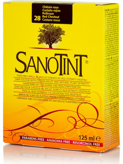 Sanotint Classic 28 Καστανό Κόκκινο Φυτική Ημιμόνιμη Βαφή Μαλλιών Χωρίς Αμμωνία 125ml