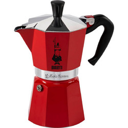 Bialetti Moka Express Μπρίκι Espresso 6Cups Κόκκινο