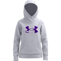 Under Armour Rival Logo Παιδικό Φούτερ με Κουκούλα Γκρι 1366046-011