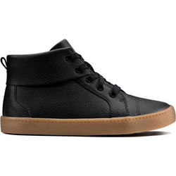 Clarks City Oasis Παιδικά Μποτάκια Μαύρα Δερμάτινα με Φερμουάρ 26143252