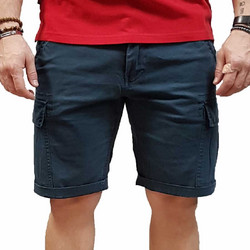 Basehit Ανδρική Βερμούδα Cargo Navy Μπλε 221.BM47.97