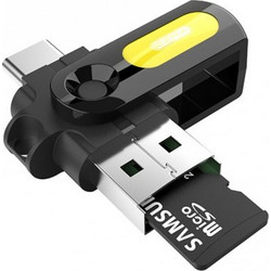 Ezra OC03 Card Reader OTG USB-C & USB-A 2.0 για microSD