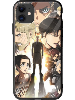 Θήκη Attack On Titan iPhone 11 Groove TPU (Tempered Glass και TPU)