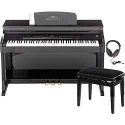 Hemingway DP-701 MKII PB Set Ηλεκτρικό Πιάνο Όρθιο με 88 Βαρυκεντρισμένα Πλήκτρα Black