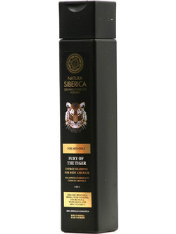 Natura Siberica Fury οf The Tiger Φυτικό Σαμπουάν & Αφρόλουτρο για Επανόρθωση 250ml
