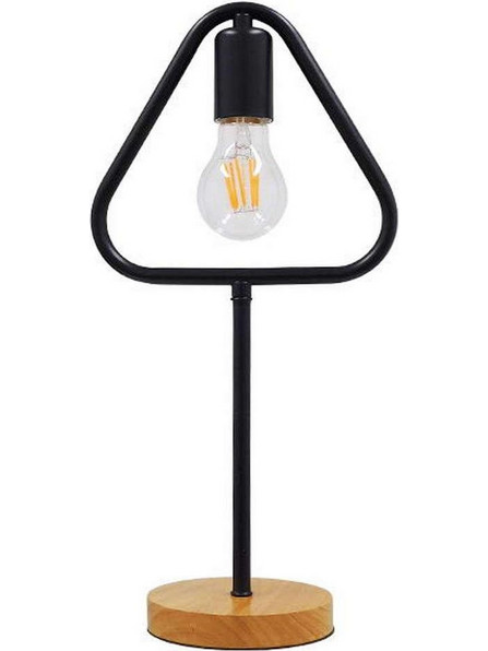 Globostar Triangle 01436 Πορτατίφ Ε27 Μαύρο Καφέ Π20xΥ40cm