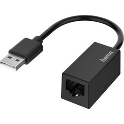 Αντάπτορας Hama USB-A male σε Ethernet female