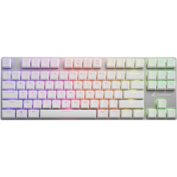 Sharkoon PureWriter TKL Μηχανικό Gaming Πληκτρολόγιο TenKeyLess με Kailh Blue Διακόπτες RGB White