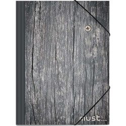 Φάκελος με λάστιχο 25x35 εκ Γκρι 584759 Must