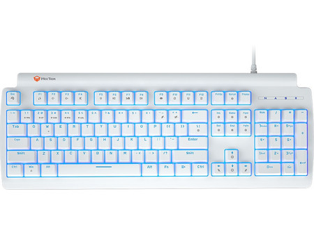 Meetion MK600MX Μηχανικό Gaming Πληκτρολόγιο με Outemu Blue Διακόπτες White