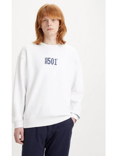 Levi's Relaxed Graphic Crew Ανδρικό Φούτερ Λευκό 38712-0056