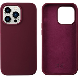 Idol 1991 Velvet Elite 4 Side Camera Guard Θήκη Burgundy (iPhone 13 Pro)