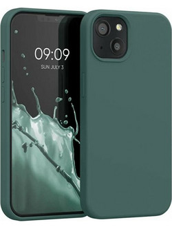 Silicon case for iPhone 14 Plus Dark Green